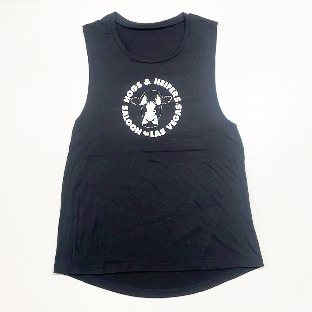 Hogs & Heifers Saloon Las Vegas black tank top